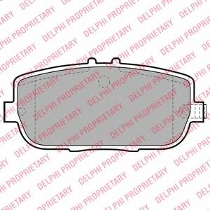Комплект тормозных колодок, дисковый тормоз DELPHI
