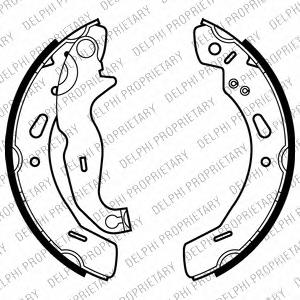Комплект тормозных колодок DELPHI