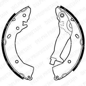 Комплект тормозных колодок DELPHI