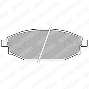 Комплект тормозных колодок, дисковый тормоз DELPHI