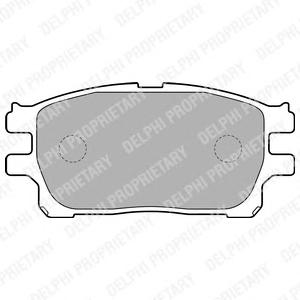 Комплект тормозных колодок, дисковый тормоз DELPHI
