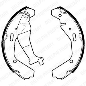 Комплект тормозных колодок DELPHI