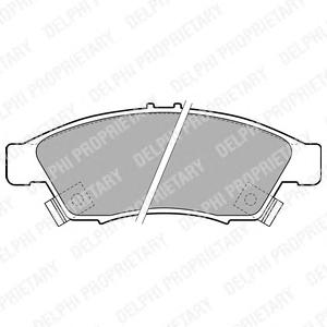 Комплект тормозных колодок, дисковый тормоз DELPHI LP1739