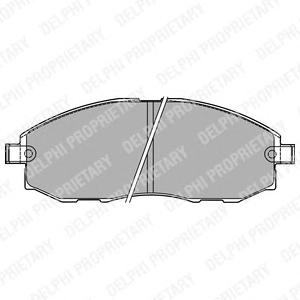 Комплект тормозных колодок, дисковый тормоз DELPHI