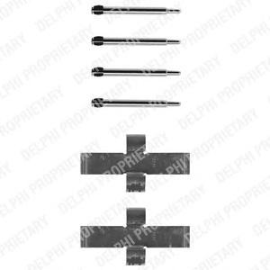 Комплектующие, колодки дискового тормоза DELPHI