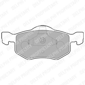 Комплект тормозных колодок, дисковый тормоз DELPHI