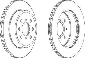 Тормозной диск FERODO DDF1509C