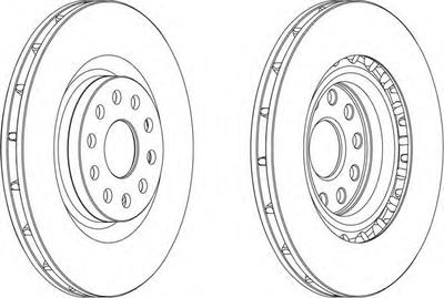 Тормозной диск FERODO DDF1162