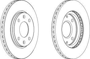 Тормозной диск FERODO DDF214C