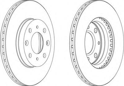 Тормозной диск FERODO DDF377