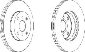Тормозной диск FERODO DDF1149C