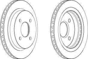 Тормозной диск FERODO DDF479C