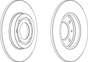 Тормозной диск FERODO DDF795C