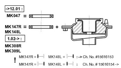 Опора стойки амортизатора MONROE MK147R