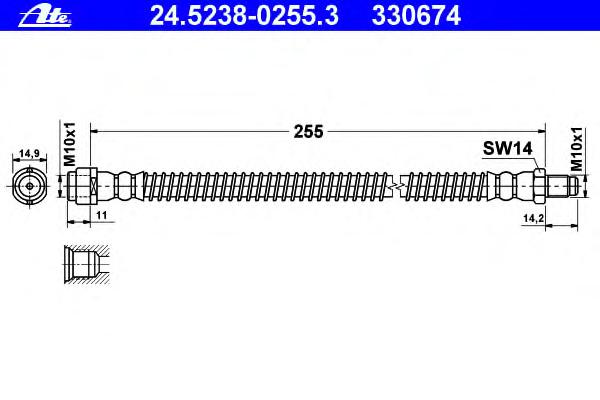 Тормозной шланг ATE