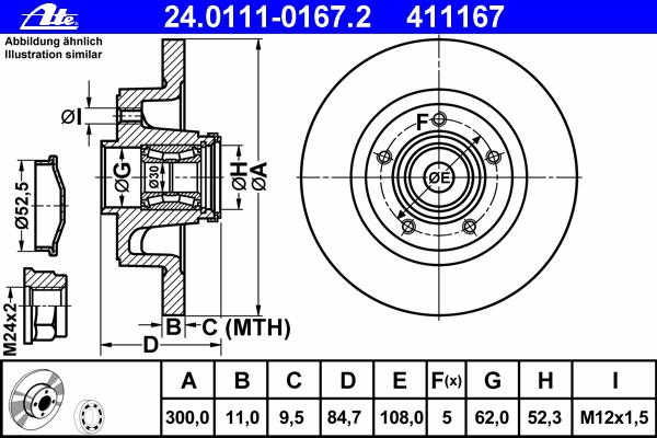 Тормозной диск ATE
