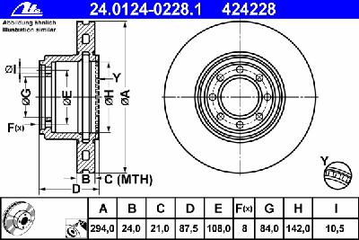Тормозной диск ATE 24012402281