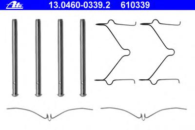 Комплектующие, колодки дискового тормоза ATE 13046003392