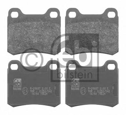 Комплект тормозных колодок, дисковый тормоз FEBI BILSTEIN