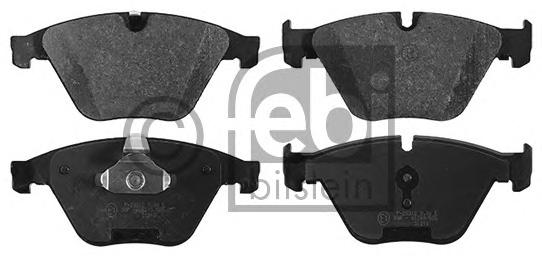 Комплект тормозных колодок, дисковый тормоз FEBI BILSTEIN