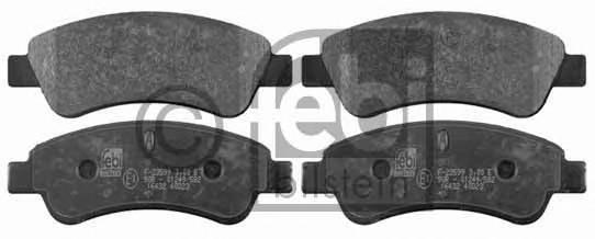 Комплект тормозных колодок, дисковый тормоз FEBI BILSTEIN