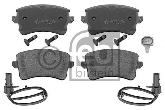 Комплект тормозных колодок, дисковый тормоз FEBI BILSTEIN