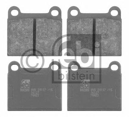 Комплект тормозных колодок, дисковый тормоз FEBI BILSTEIN