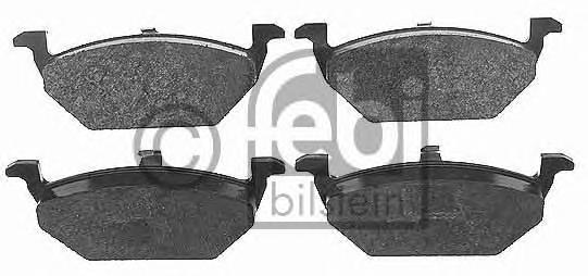 Комплект тормозных колодок, дисковый тормоз FEBI BILSTEIN