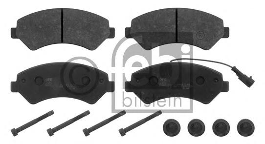 Комплект тормозных колодок, дисковый тормоз FEBI BILSTEIN