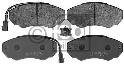 Комплект тормозных колодок, дисковый тормоз FEBI BILSTEIN 116049