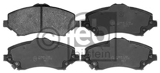 Комплект тормозных колодок, дисковый тормоз FEBI BILSTEIN