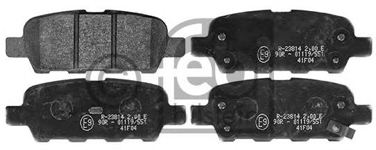 Комплект тормозных колодок, дисковый тормоз FEBI BILSTEIN