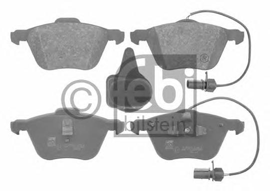 Комплект тормозных колодок, дисковый тормоз FEBI BILSTEIN