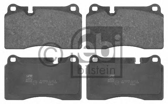 Комплект тормозных колодок, дисковый тормоз FEBI BILSTEIN