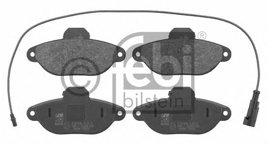 Комплект тормозных колодок, дисковый тормоз FEBI BILSTEIN