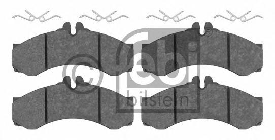 Комплект тормозных колодок, дисковый тормоз FEBI BILSTEIN