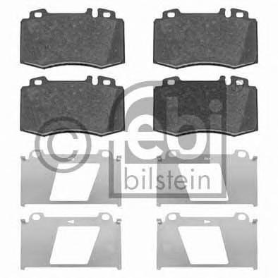 Комплект тормозных колодок, дисковый тормоз FEBI BILSTEIN