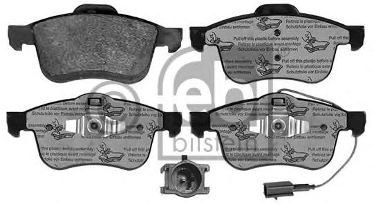 Комплект тормозных колодок, дисковый тормоз FEBI BILSTEIN