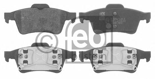 Комплект тормозных колодок, дисковый тормоз FEBI BILSTEIN