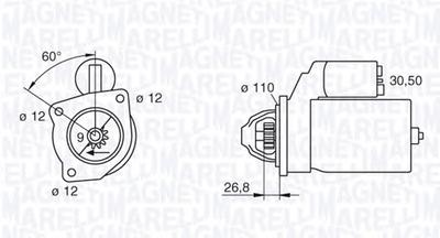 Стартер MAGNETI MARELLI 063217226010