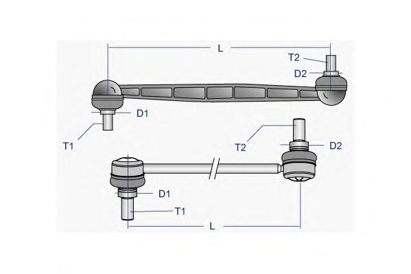 Тяга / стойка, стабилизатор MOOG