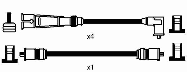 Комплект проводов зажигания NGK