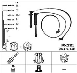 Комплект проводов зажигания NGK 8863