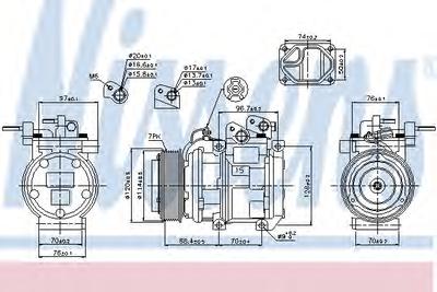 Компрессор, кондиционер NISSENS 89301