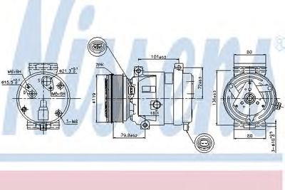 Компрессор, кондиционер NISSENS 89267