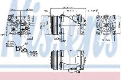 Компрессор, кондиционер NISSENS 89249
