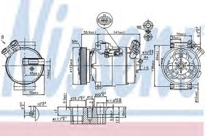 Компрессор, кондиционер NISSENS 89308