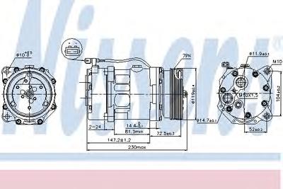Компрессор, кондиционер NISSENS 89118
