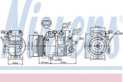 Компрессор, кондиционер NISSENS 89304