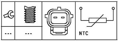 Датчик, температура охлаждающей жидкости HELLA
